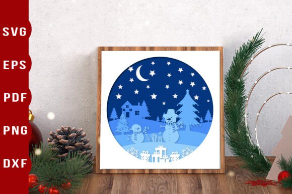 3D Snowman Shadow Box SVG Review