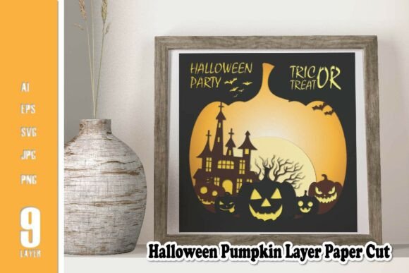 3D SVG Halloween Pumpkin Scene Review