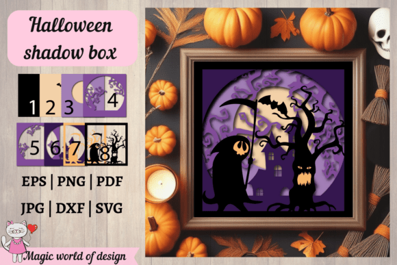 3D SVG Halloween Shadow Box Review