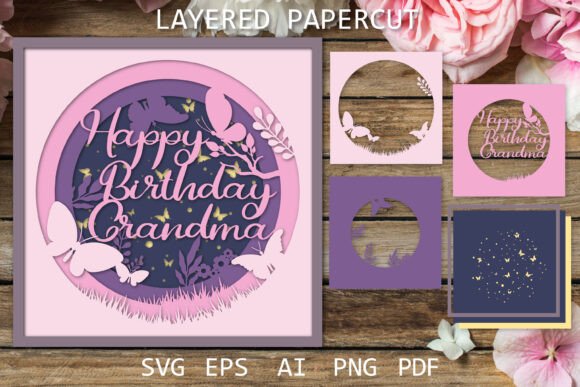 3D SVG Shadow Boxes: Grandma Birthday Review