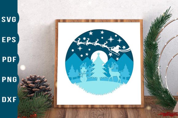 Deer Shadow Box 3D SVG for Holiday Sales