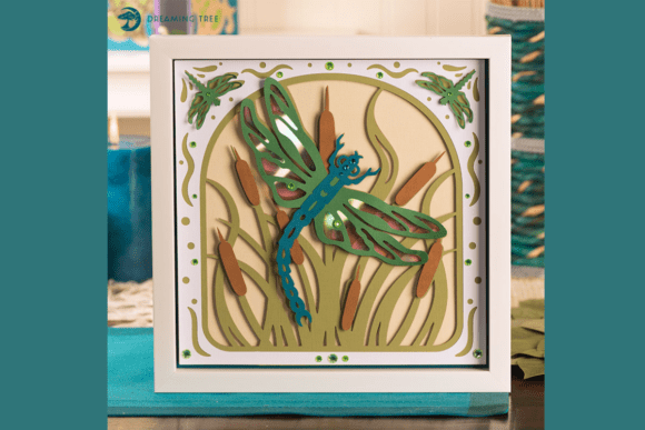 Dragonfly Paper Sculpture SVG: 3D SVG for Paper Sculptures