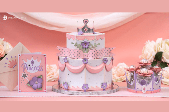 Princess Party SVG Bundle: 3D SVG for Birthdays