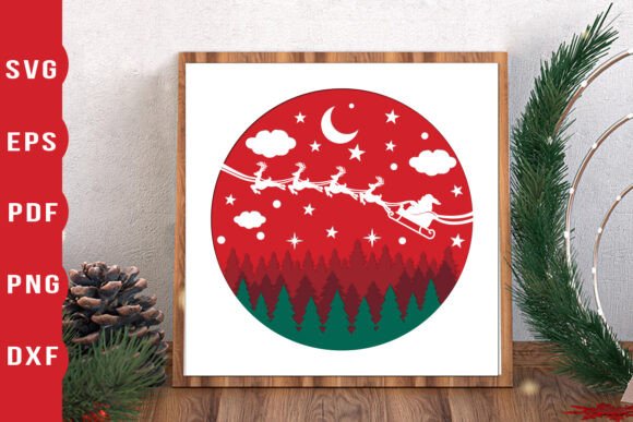 Review: 3D Santa Christmas Shadow Box Design