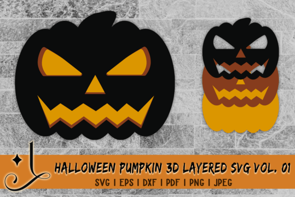Reviewing Halloween Pumpkin 3D Layered SVG Vol. 01