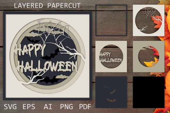 Reviewing the Happy Halloween 3D Layered Paper Cut Design