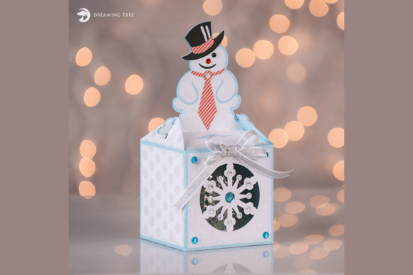 Snowman Ornament Box SVG: A 3D SVG Winter Craft