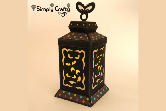 Spooky Eyes Lantern: 3D SVG for Halloween